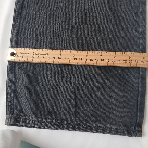 Levi's Women's Superlow Super Loose Fit Straight Leg Jeans Black Denim 27x32 NWT - Picture 10 of 10